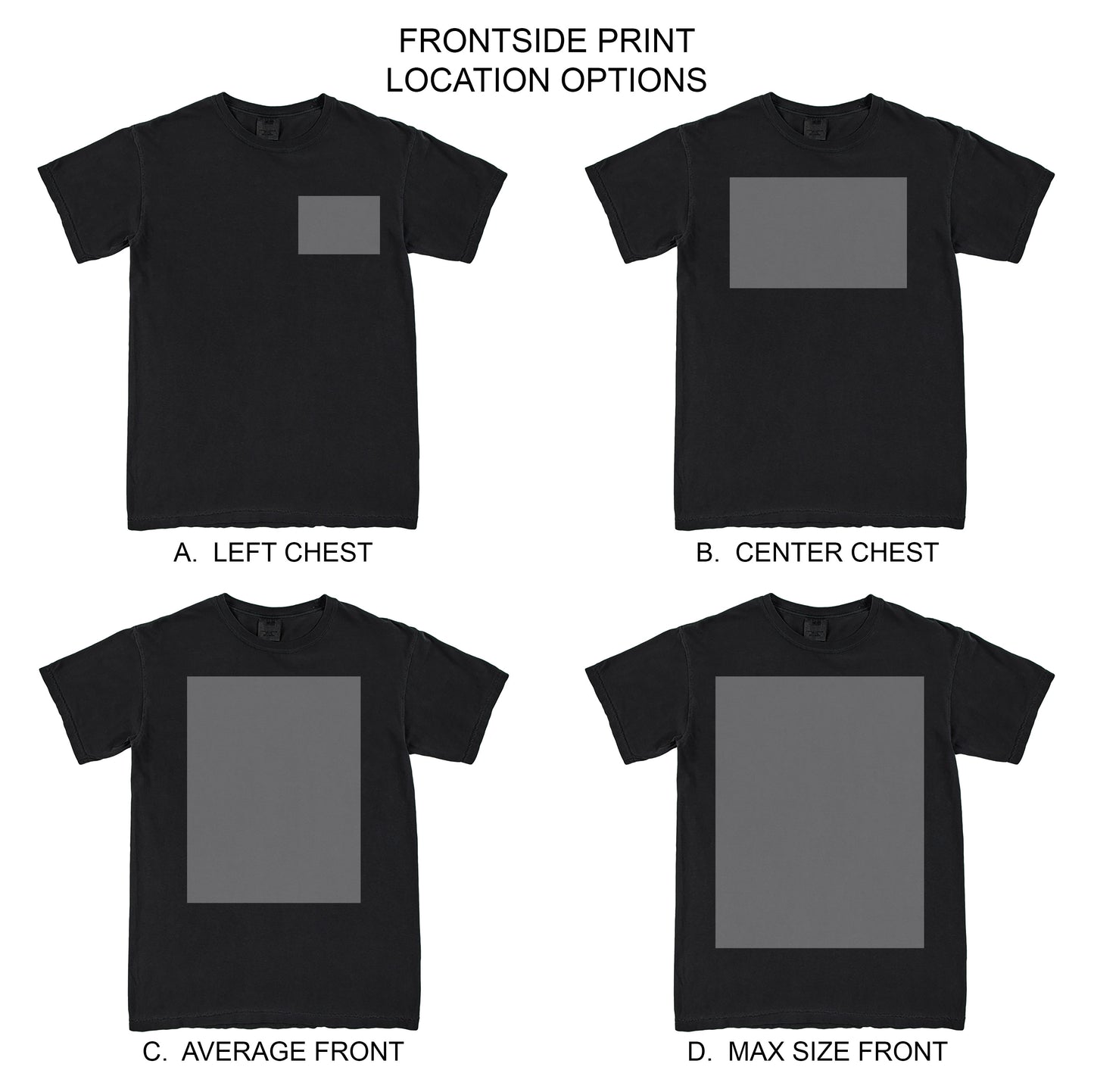 COMFORT - Custom Order (Front Print Only)