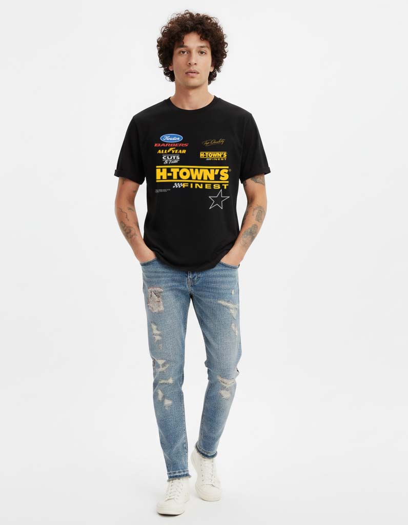 Houston Barbers 1 T-Shirt Vintage Style Custom Unisex Graphic Tee