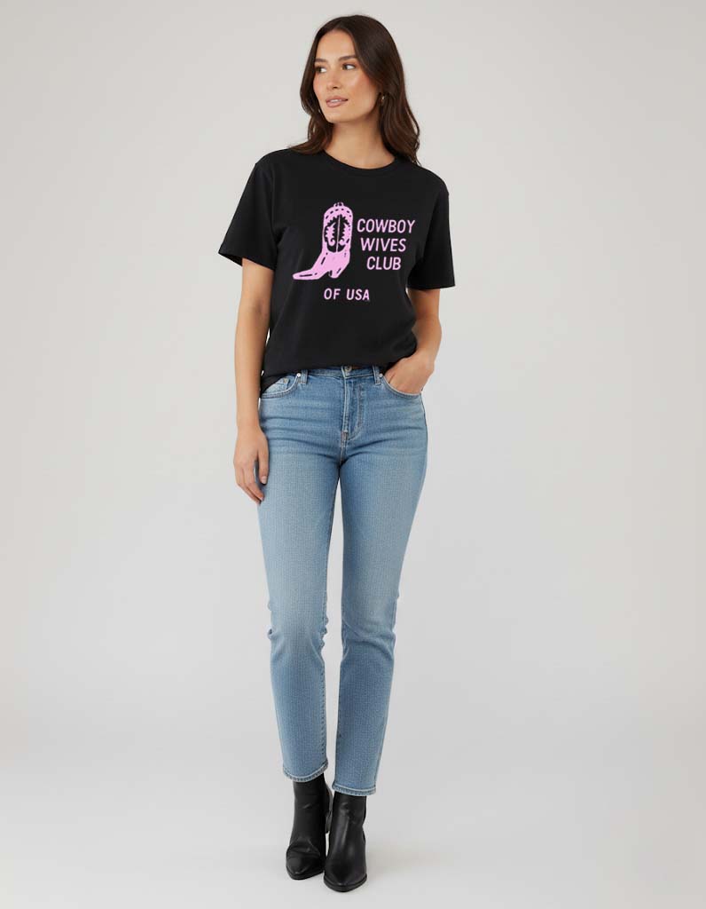 Cowboy Wives Club of USA T-Shirt Vintage Style Custom Unisex Graphic Tee