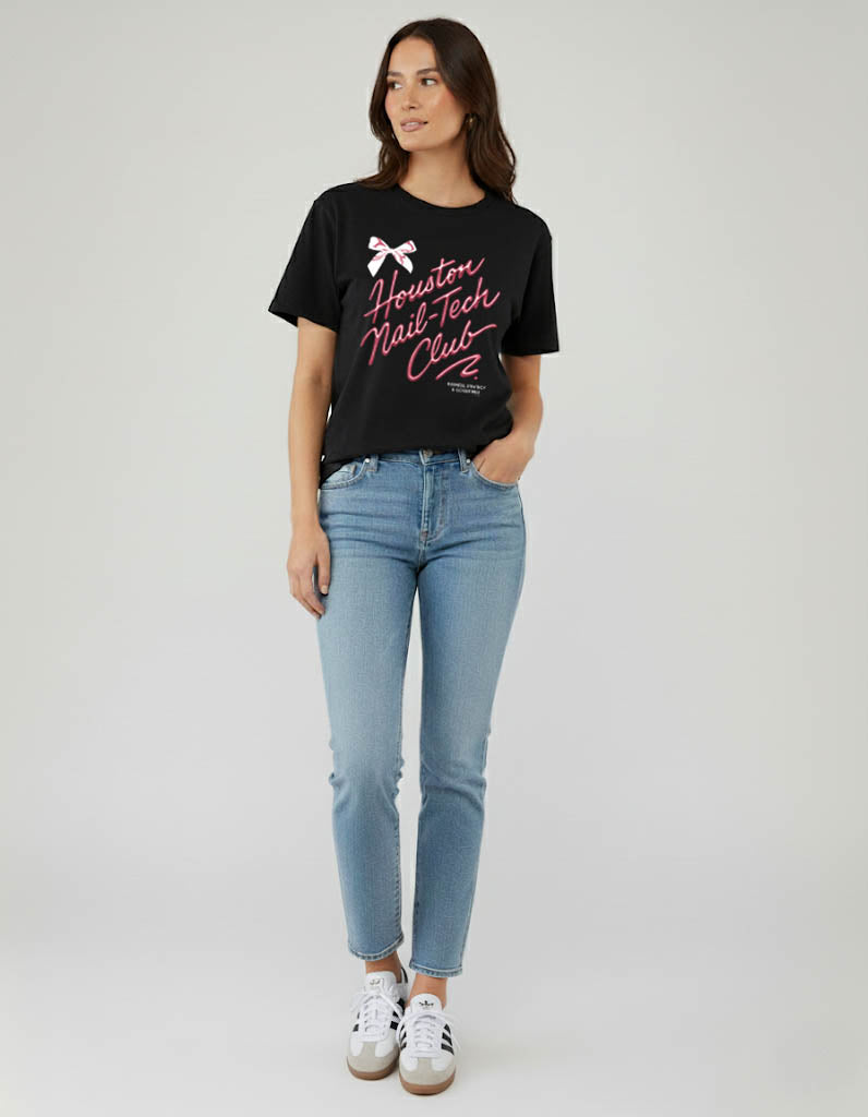 Houston Nail-Tech Club T-Shirt Vintage Style Custom Unisex Graphic Tee