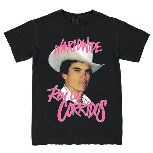 Worldwide Rey De Corridos Chalino Sanchez T-Shirt Vintage Style Custom Unisex Graphic Tee