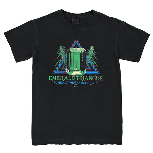 Rare Emerald Triangle California Cannabis Growers T-Shirt Vintage Style Custom Unisex Graphic Tee