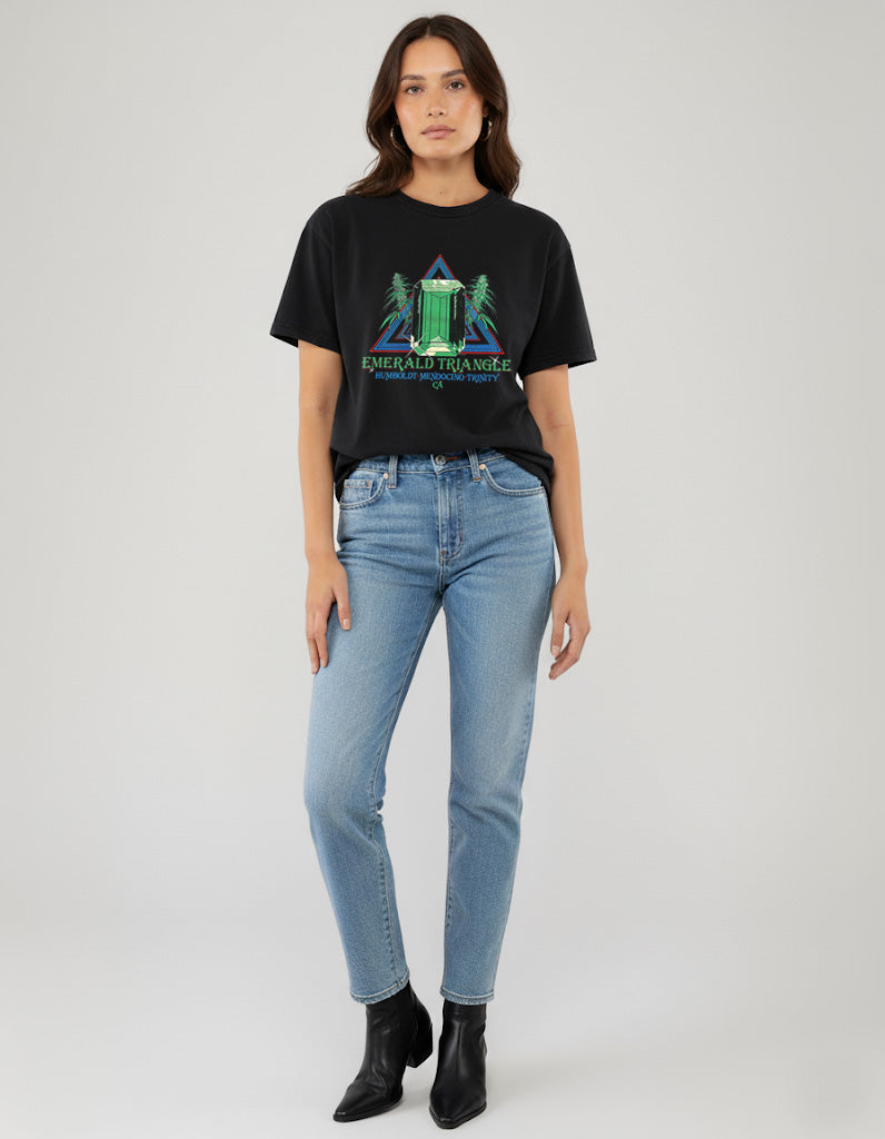 Rare Emerald Triangle California Cannabis Growers T-Shirt Vintage Style Custom Unisex Graphic Tee