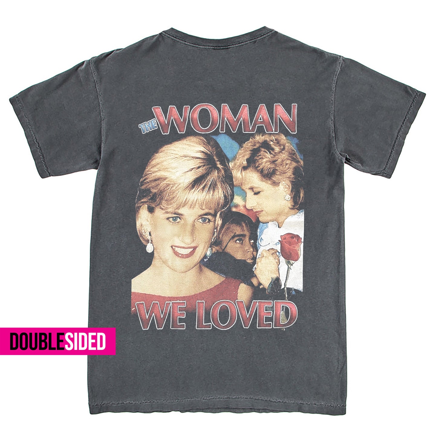 Rare Diana Princess Of Wales Doublesided T-Shirt Vintage Style Custom Unisex Graphic Tee