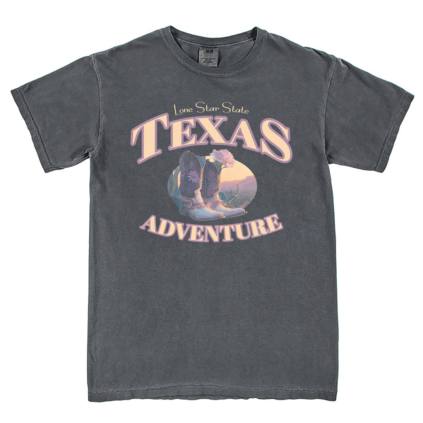 Texas Lone Star State Adventure T-Shirt Vintage Style Custom Unisex Graphic Tee